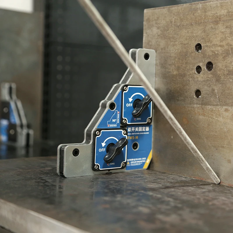 Lishuai New Double Switch Magnetic Holder/ Strong On Off Welding Magnet for Clamping and Fabrication
