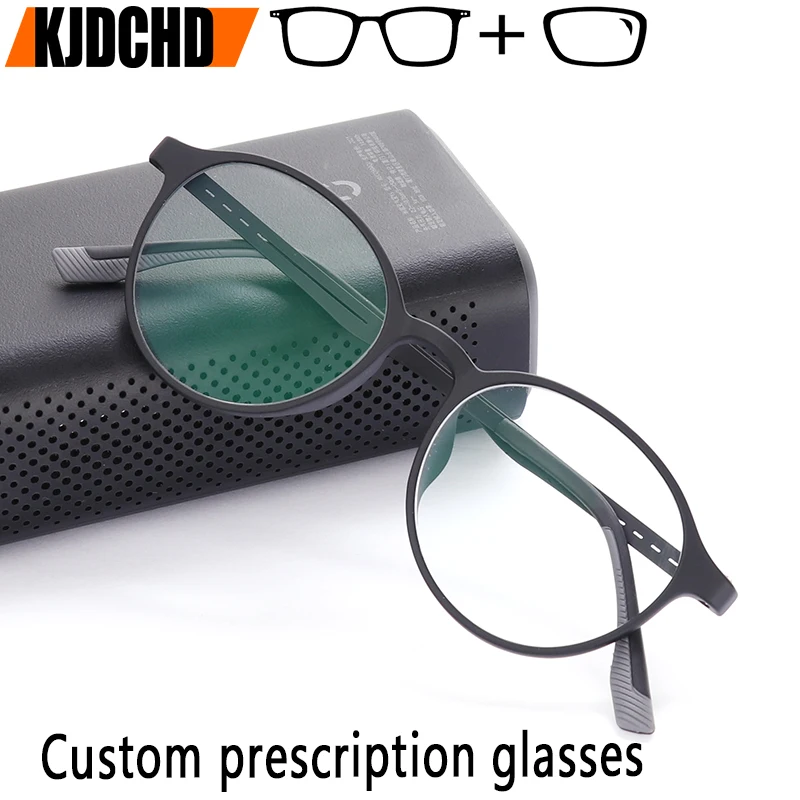 1.56 To 1.74  Prescription Progressive Glasses Women Anti Blue Light Photochromic Custom Eyewear Frame Myopia Eyeglasses Men