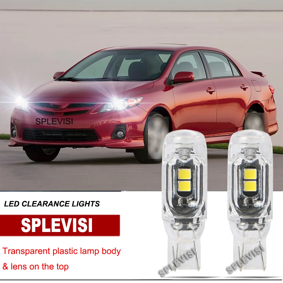 

2xT10 W5W LED Clearance Light Bulb CONSTANT CURRENT DRIVE For Toyota Corolla Camry Yaris(Vitz) Auris Aygo Hilux RAV4 Verso Venza