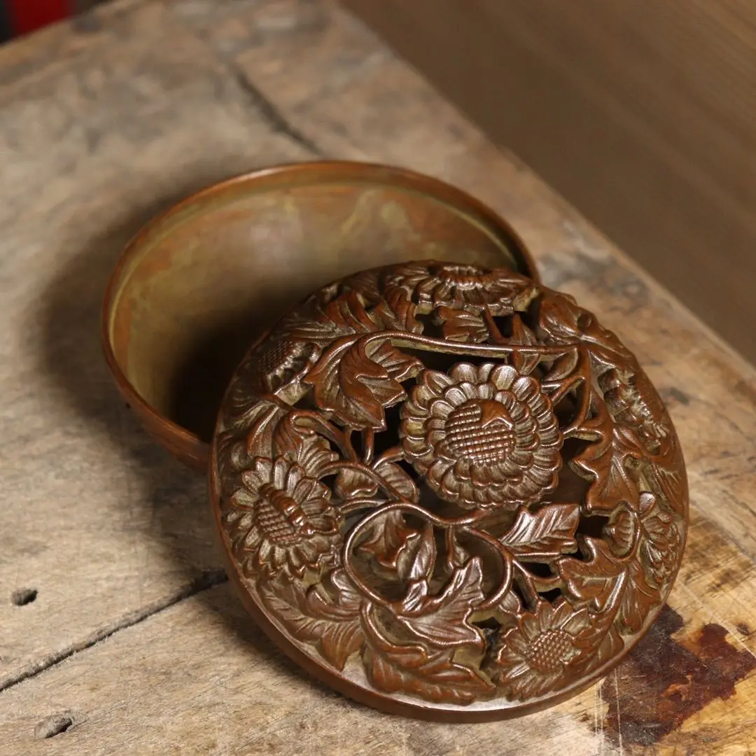 

Vintage sunflower Incense Burner Statue for Tea Home Decor Ornaments