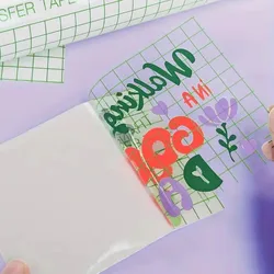 Premium Vinyl Transfer Tape, Clear Transfer Paper For Adhesive Vinyl, Standard and Strong Adhesion for Cricut & Silhouette