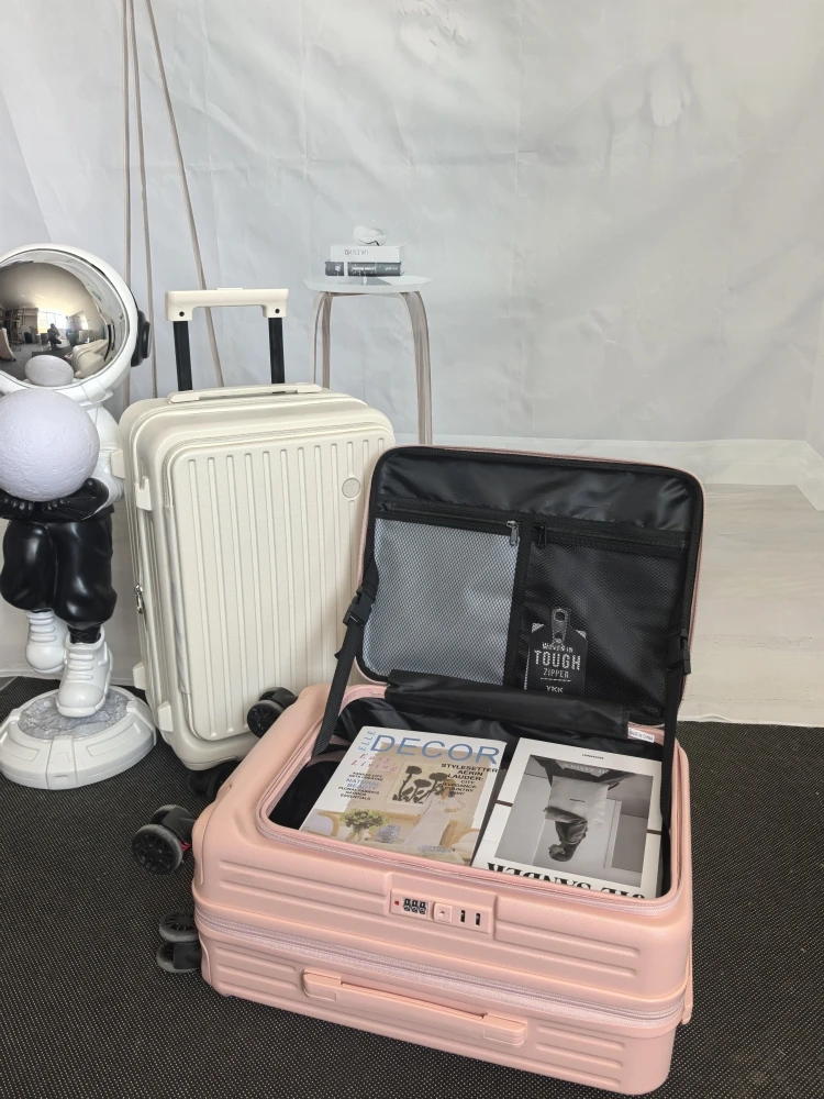 

2025 New Multi-Functional Lage Multi-Accories Women's 24 Inch Expansion Carry-On Suitcase Men's 20 Inch Plane Boarding Box
