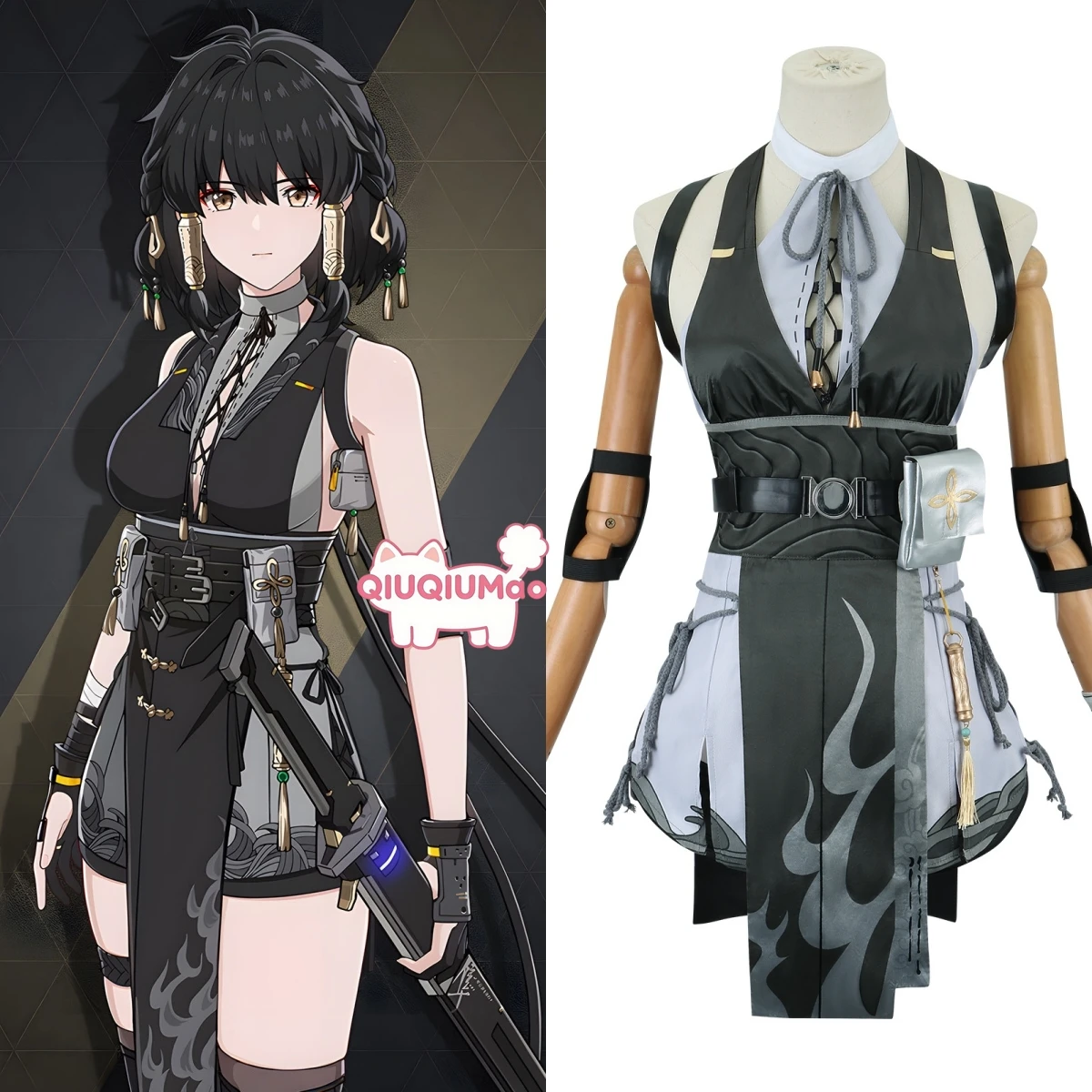 

Game Wuthering Waves Rover (Female) Cosplay Costume Anime Role Playing Fashion Dress Uniform for Women Comic Con Party Suits