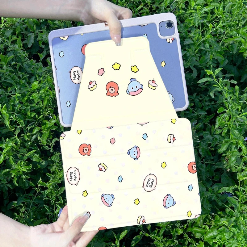 Protective Cover Simple Clownfish Octopus for 10.2 9th 8th 7th Pro 11 2nd 3rd 4th Ipad Mini 6 IPad 6th Generation Case 9.7 Inch