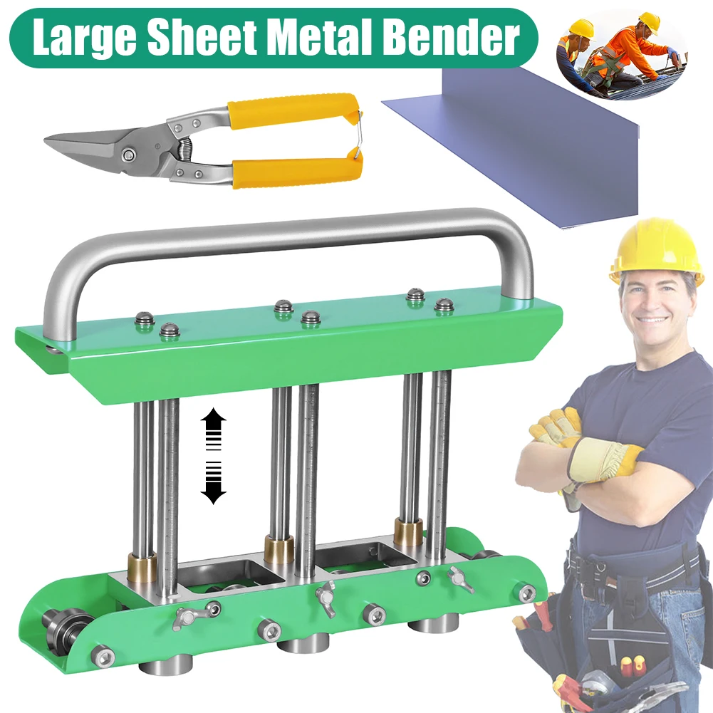 

Sheet Metal Bending Machine 0-90 Bending Angle Plate Folding Machine Edge Roller Tool For Rain Diverter & Making Folding Edges