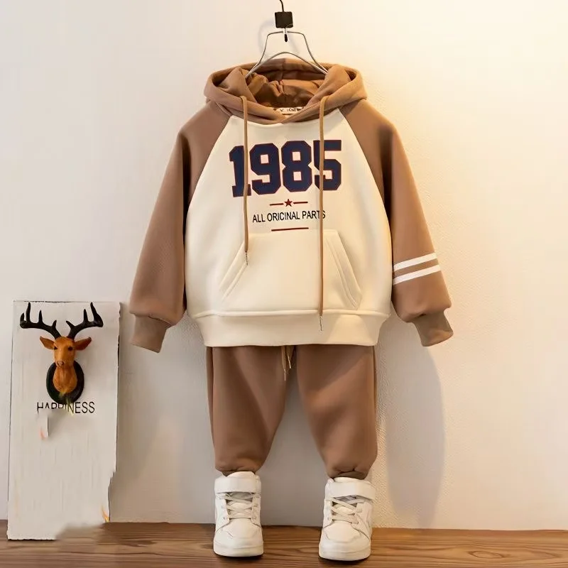 

Kids Tracksuit For Boy Sets For Children Boys Hoodies and Pants 2Pcs Outfit Sets Junior Kids 4-12 Year 2025 New Children Outfits