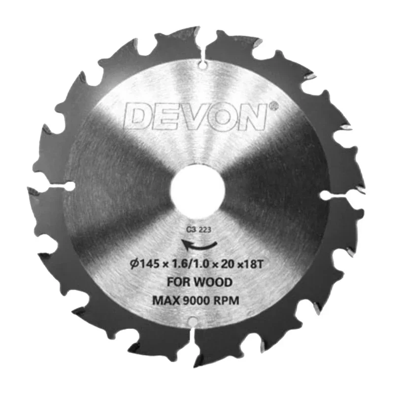 Devon Woodworking Circular Saw Blade Inner Hole Diameter 20mm Suit 5833 5835 54919 Also for Other Circlesaw 128/145/189x20mm