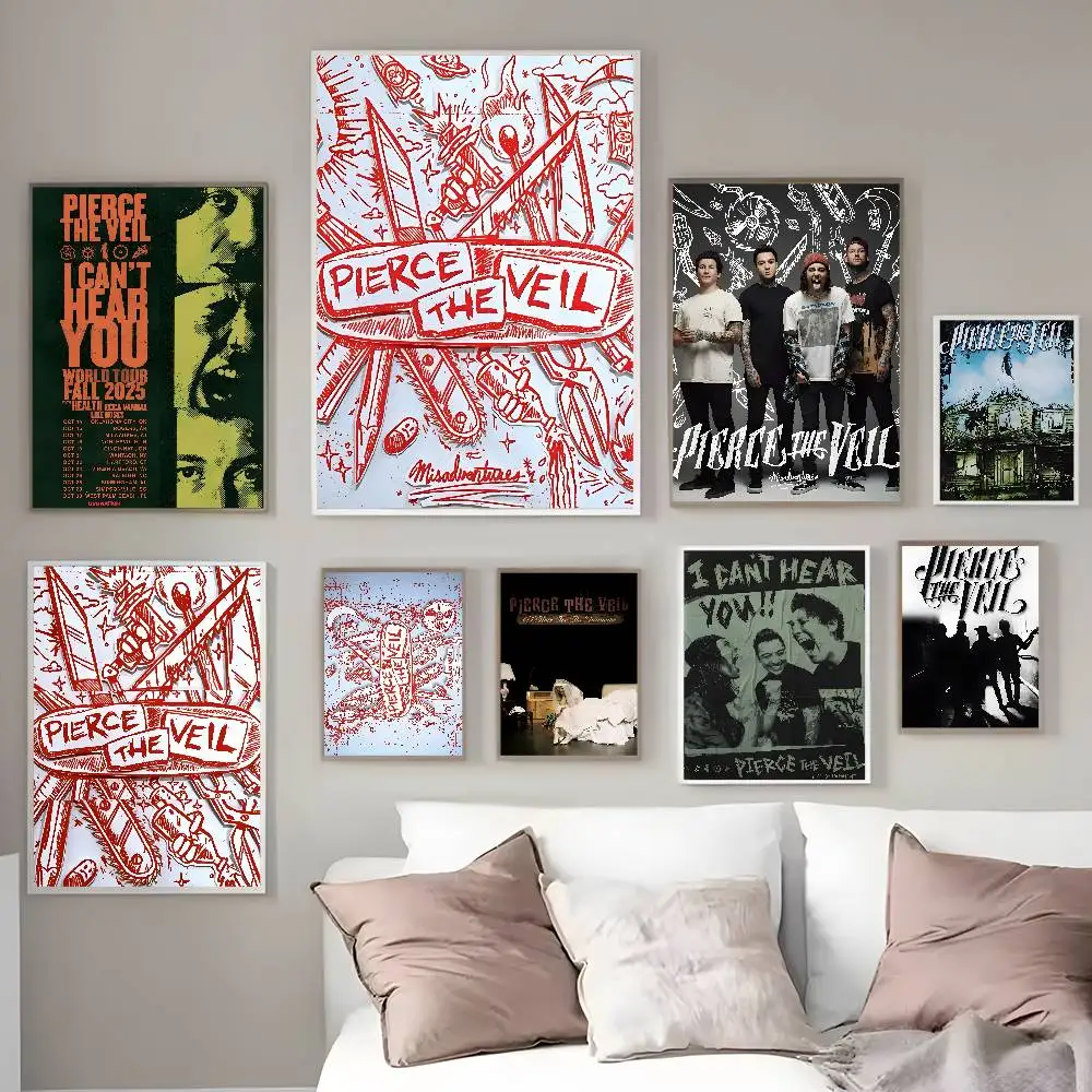 

PO-PieRCeS The V-VeIlS Band Collide With The Sky Poster HD sticky wall waterproof home living bedroom bar aesthetic decoration