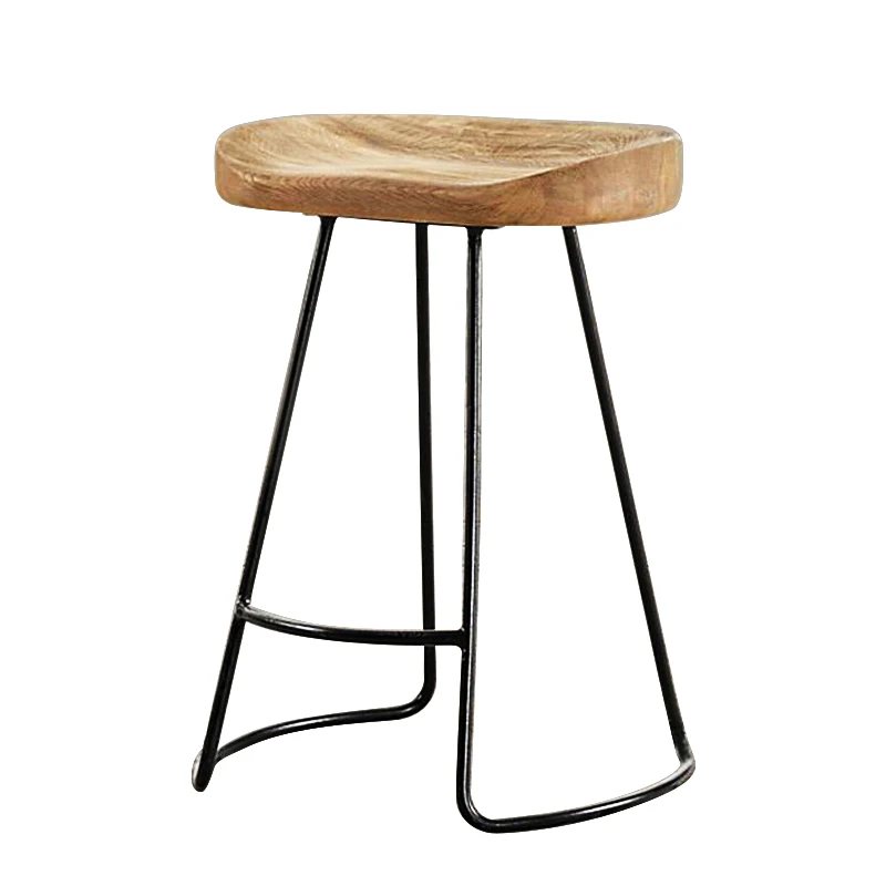 Throne Reception bar stools Nordic Luxury Elderly Desk Bistro Restaurant Conference wooden stool mueblesLiving Room Furniture