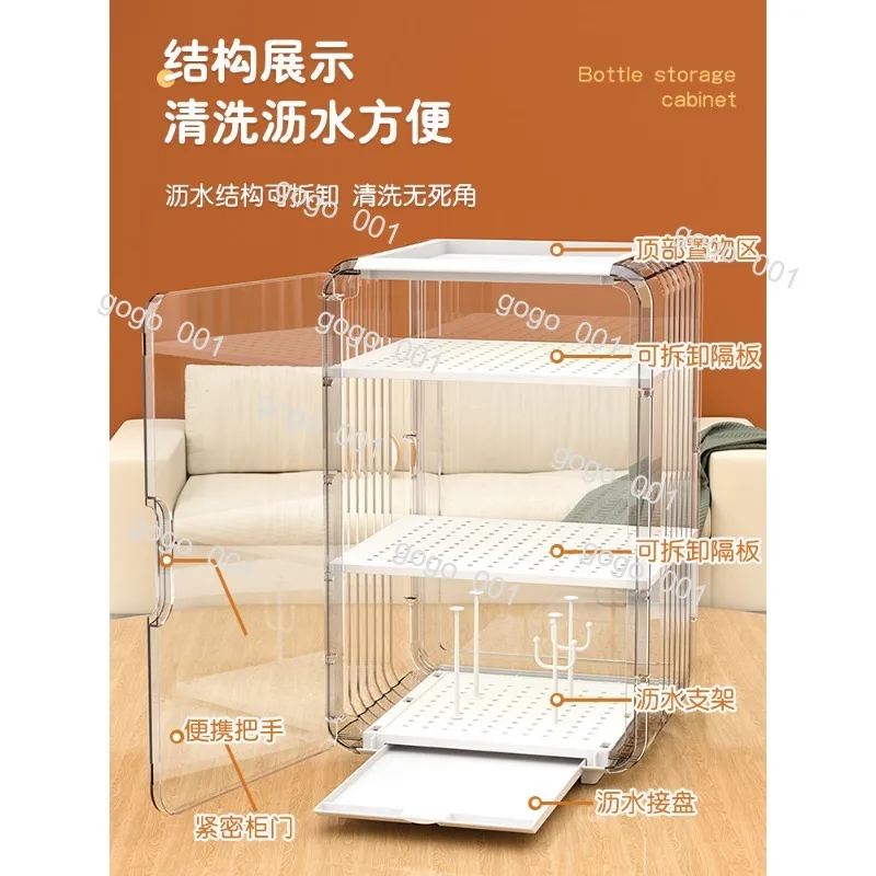 Dish Drying Rack with Dust Cover – Kitchen Utensil Drainer Organizer, Storage Box for Cutlery & Cleaning Tools