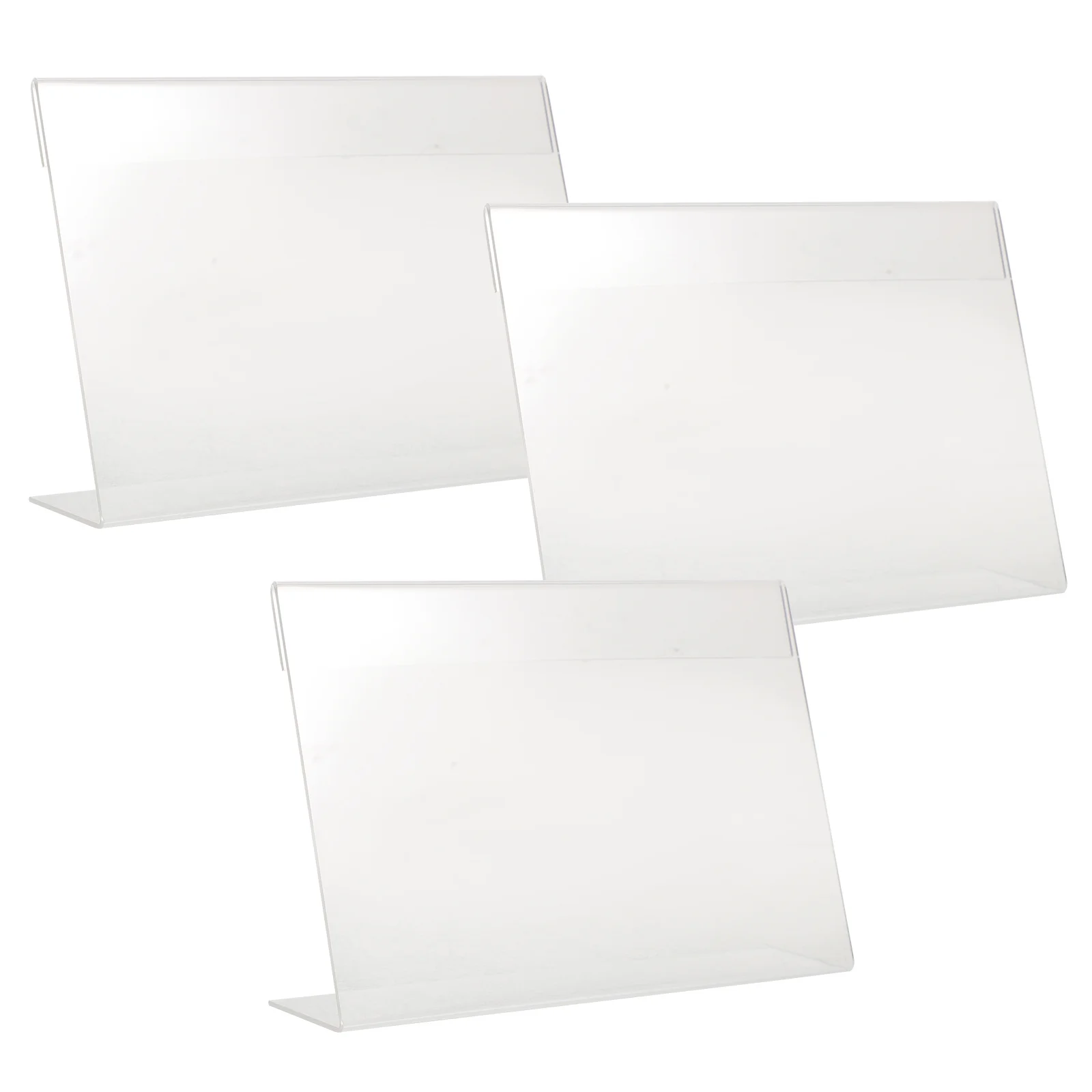 3Pcs Vertical Sign Stand Sturdy Price Display Holder for Business Shops Fruit Label Advertising Promotional Signs