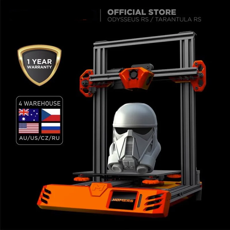 New HOMERS/TEVO Tarantula RS 3D Printer Kit European/American English