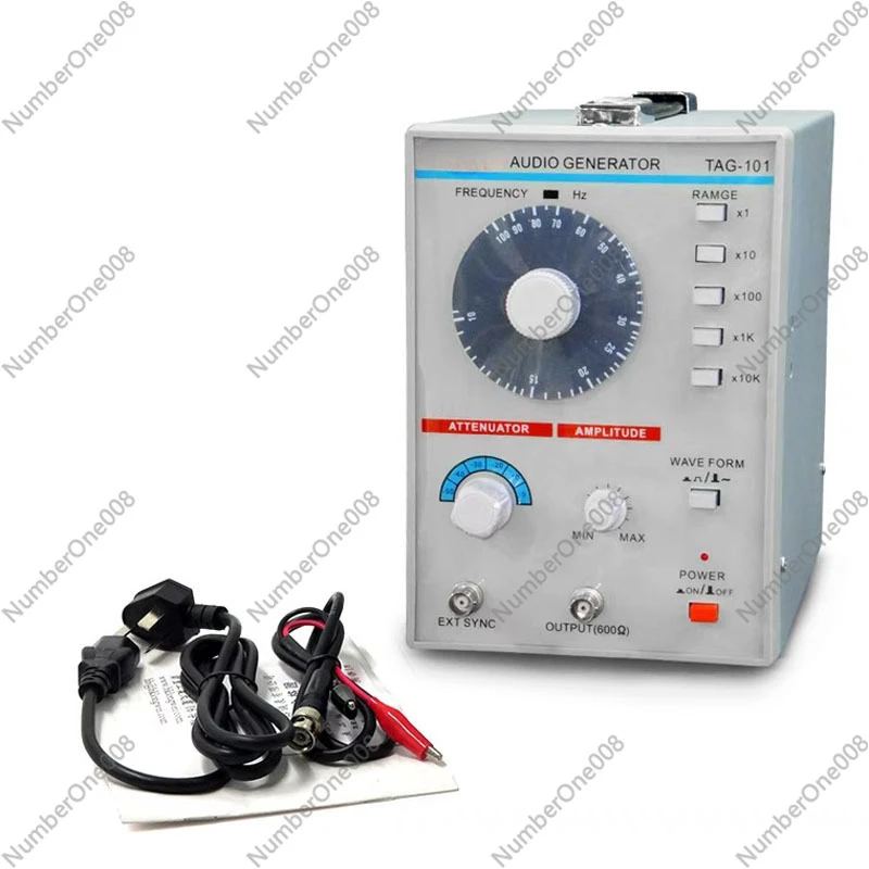 AC 100-240V TAG-101 Low Frequency Audio Signal Generator Signal Source 10Hz-1MHz