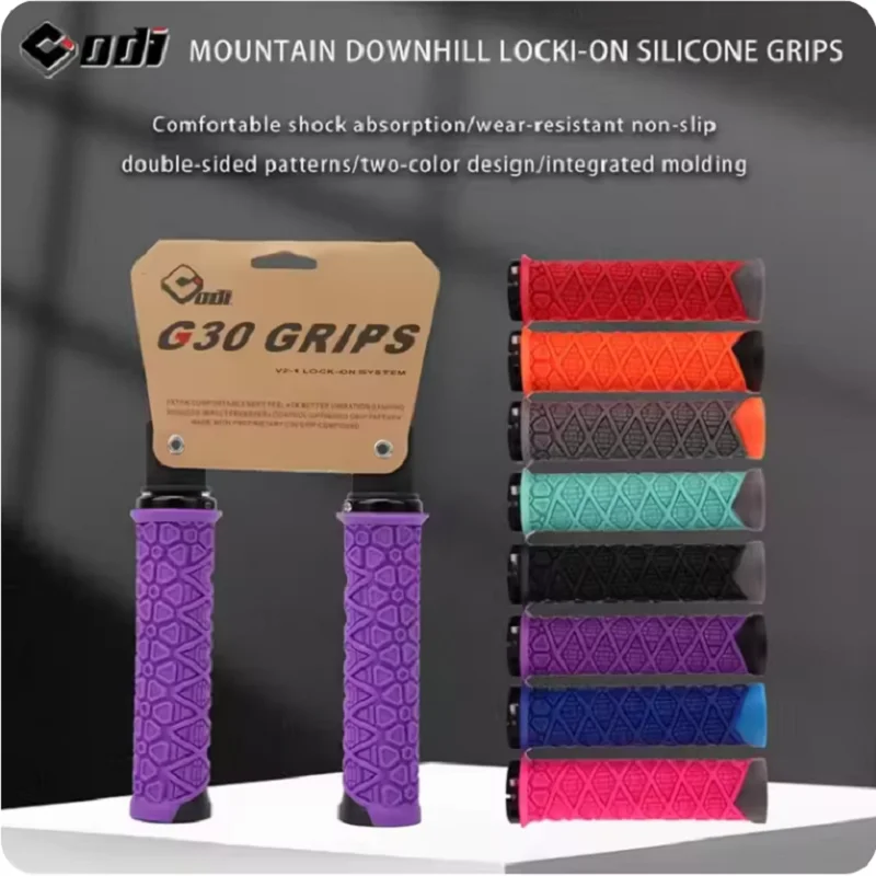 

ODI G30 MTB ручки на руль силиконовые фиксаторы для горного велосипеда узор противоскользящие амортизирующие детали ручек для гор