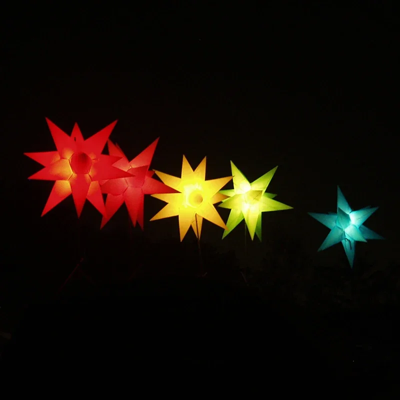 Christmas Inflatable  Fascinating Star With Led Light Nightclub Outdoor Festival Decoration Hanging Inflatable Star Balloon