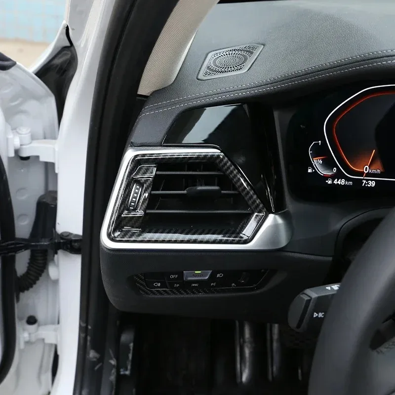 لسيارات BMW 3 Series G20 2020-2022 ABS ألياف الكربون لوحة سيارة وحدة التحكم والعتاد التحول غطاء لوحة الديكور الداخلية اكسسوارات السيارات #6