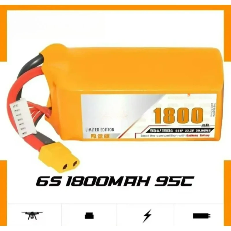 

GNB 6S 1800mAh 95C 22.2 V XT60