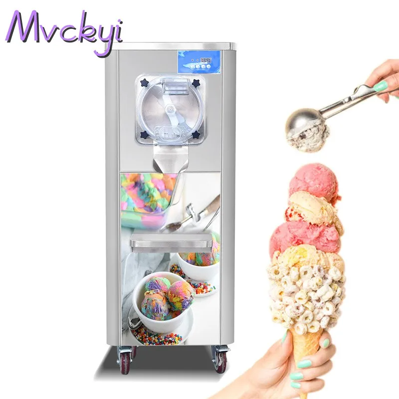 

Mvckyi 64L/H Commercial Full Automatic Hard Ice Cream Machine Frozen Fruit Slush Making Yogurt Gelato Maker