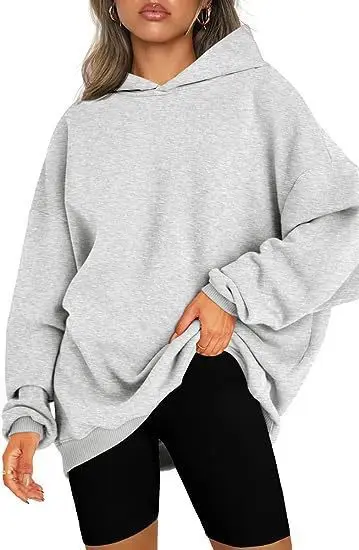 2024 Autumn Winter Women\'s Thick Sweatshirt Female Oversize Casual Hooded Pullovers Women\'s Tops Lady\'s Solid Color Sport Shirt