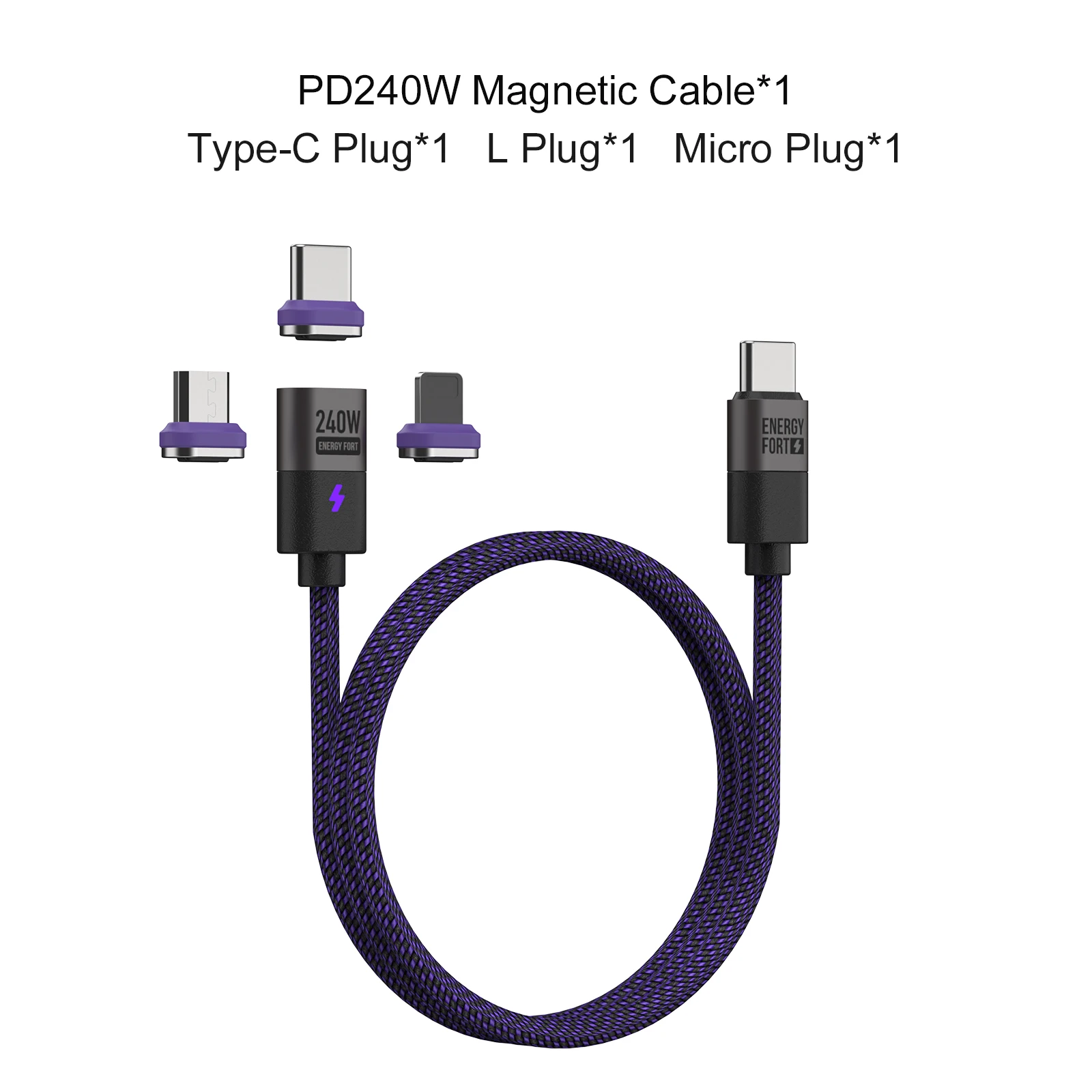 MOSHOU 240 W magnetisches Ladekabel PD3.1 5 A Schnelllade-USB-C-Kabel magnetisches Telefon-Ladekabel für iPhone 17 Pro Max Samsung Xiaomi 7