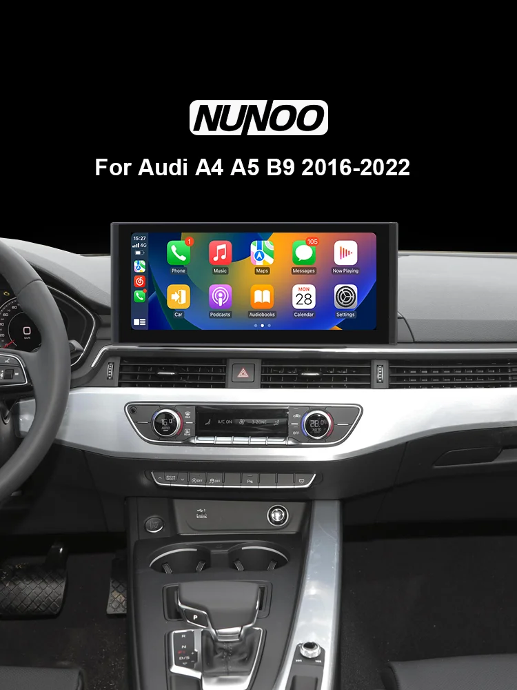 Linux Wireless CarPlay Android Auto Bildschirm für Audi A4 A5 B9 2016-2022 Autoradio Multimedia Player Stereo GPS Navigation