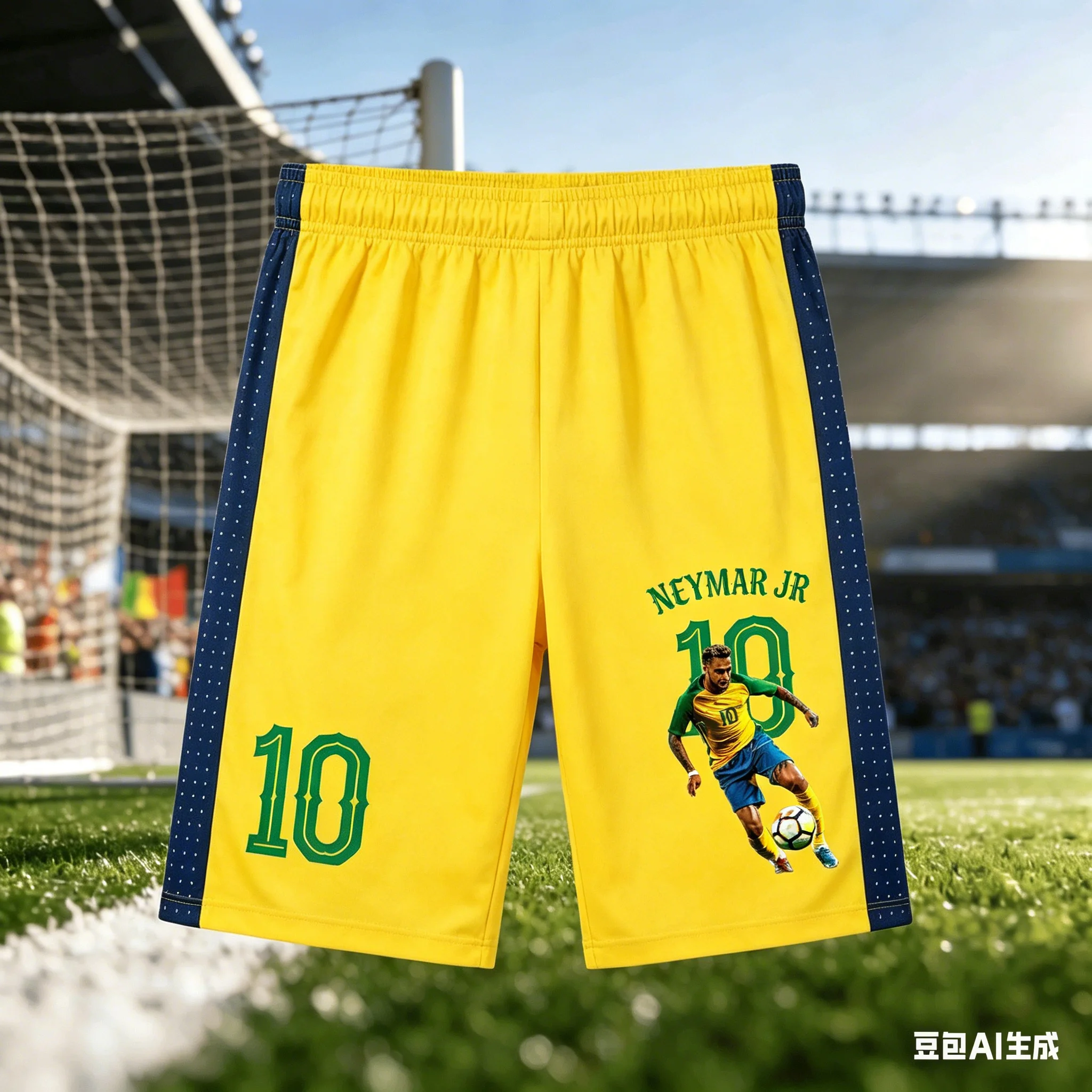 

Soccer King Neymar No. 10 Shorts! Must-have Sports Casual Pants for Adult and Children's Fan Support