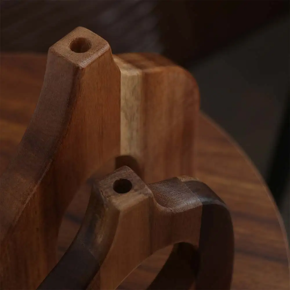 Irregular Shape Wooden Vase Simple Style Solid Wood Flower Container High-end Craftsmanship Floral Arrangement Vase