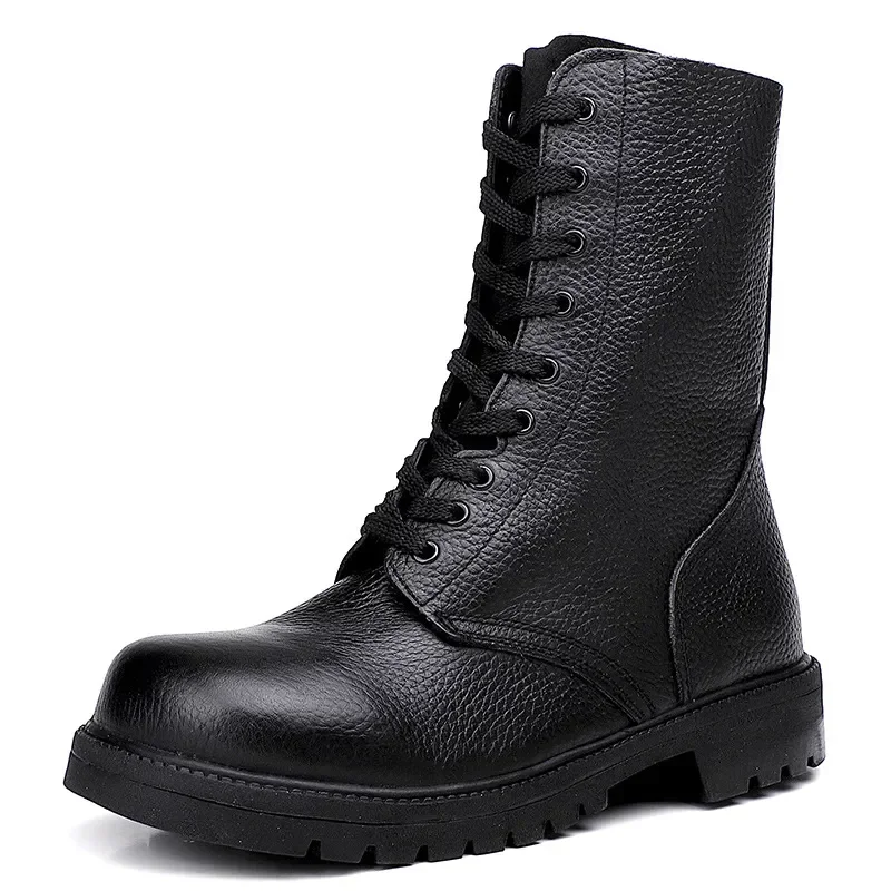 Boots Leather Fashion Breathable Wild High-end Outdoor Leather Boots Men Boot Non-slip Boot Leather Temperament Men Boot