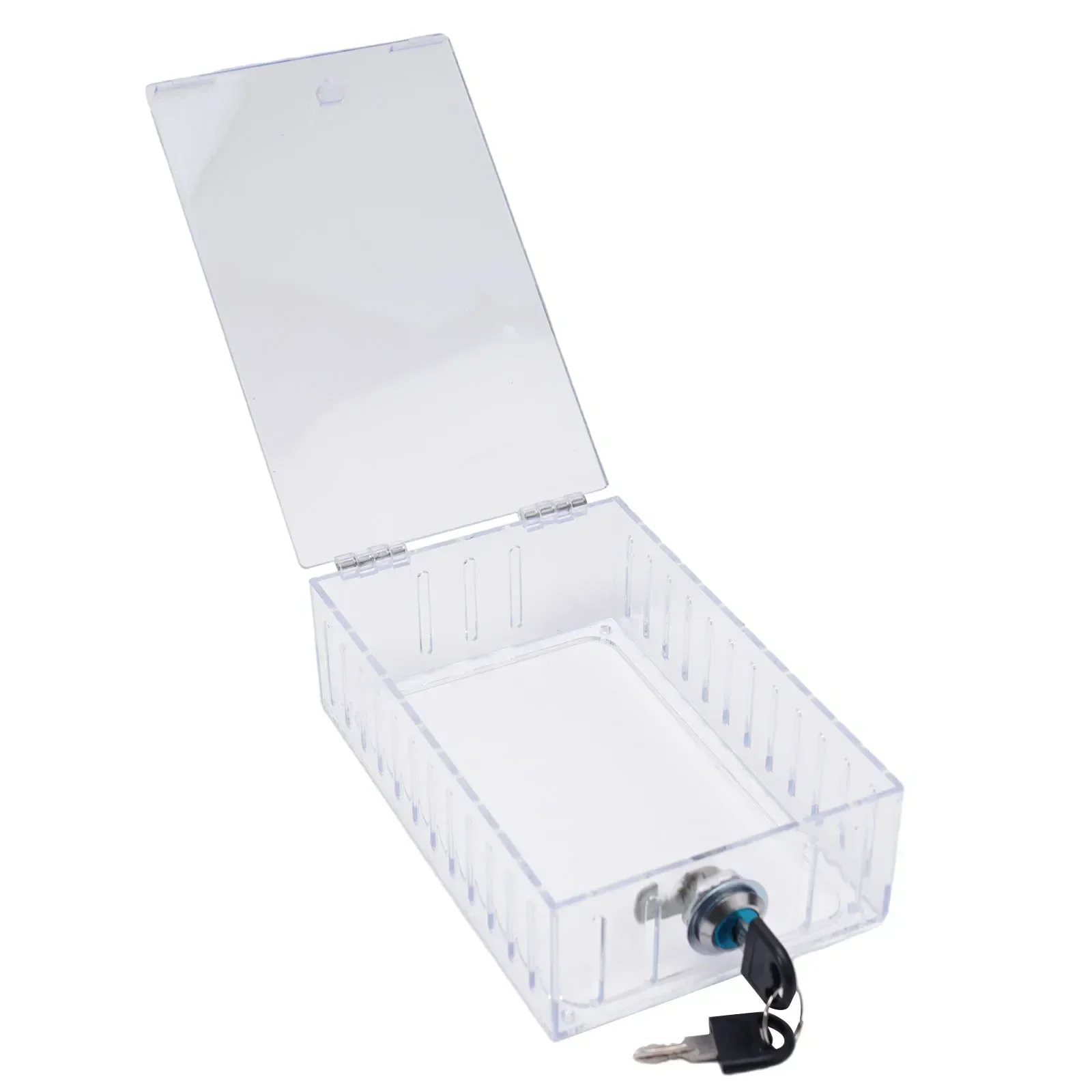 กล่องล็อคเทอร์โมสตัทพร้อมกุญแจล้างขนาดใหญ่ติดผนังเทอร์โมสตัทป้องกันบ้านเทอร์โมสตัทยามกล่องพร้อมล็อค