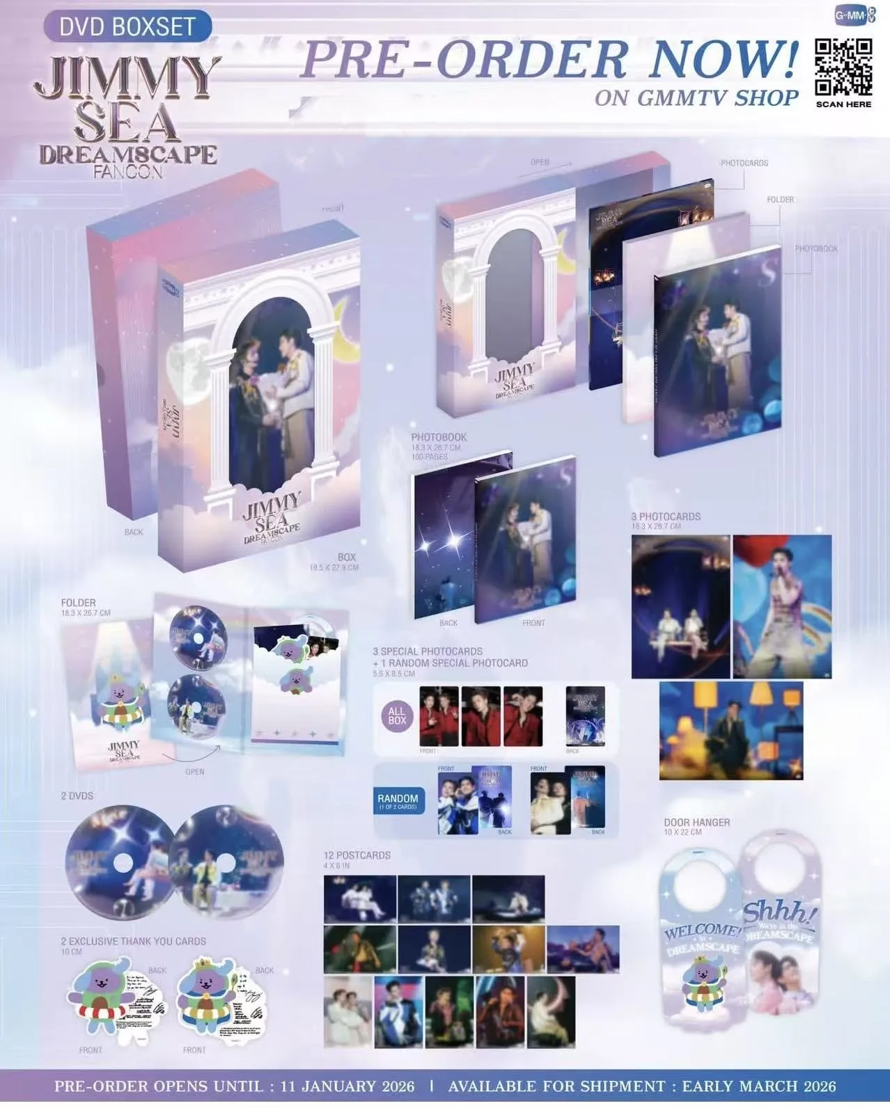 

Official Gmmtv Thai Star Jimmy Sea Avocean Thai TV My Magic Prophecy Jimmyyjp Seatawinan Fancon DVD Box Set