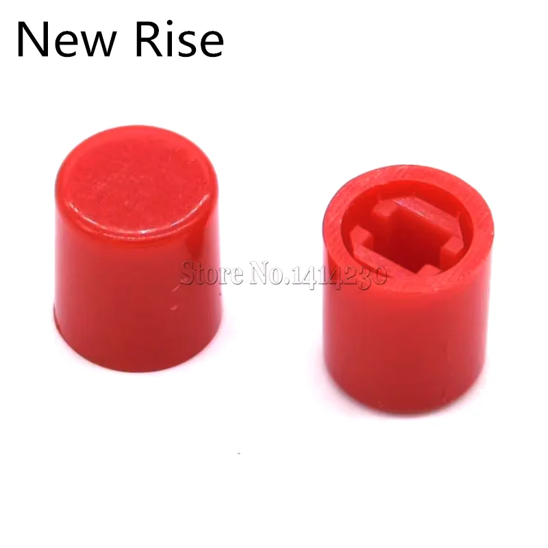 100Pcs A03 Square Hole Rotary Power Button Power Switch Straight Key Switch Cap