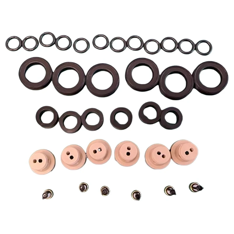 AU04 -1Set/36Pcs Fuel Injector Rebuild Kits O-Rings Seals Filters Caps For Toyota 3.4L V6 94-04 FJ585 23209-62040 23250-62040