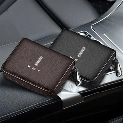 For Great Wall WEY Coffee vv5 vv6 vv7 Car Carbon Fiber Driver's License Holder Card Bag Driving ID Card Storage Bag Wallet