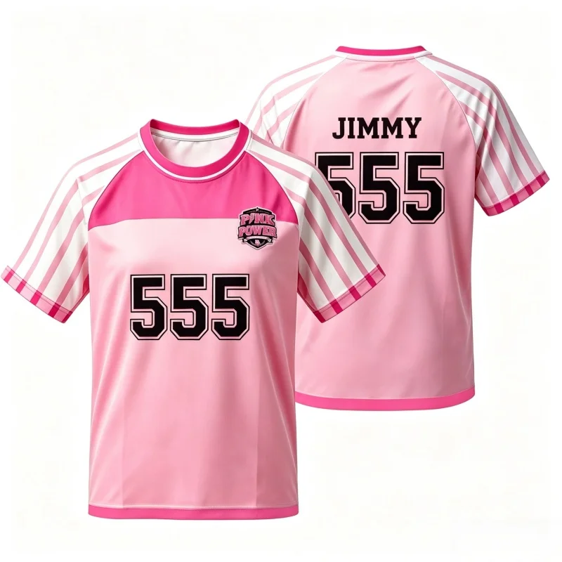 2026 Sommer Herren Damen DMD Sport Day Thailand Pink Power Sports Jersey Nr. 191 Keng T-Shirt Atmungsaktive Oberteile Familien-Kinder-T-Shirts – Detail 6