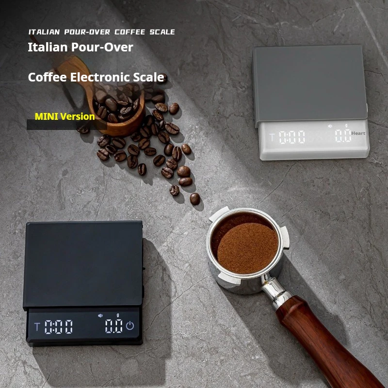 

New Smart Mini Electronic Coffee Scale with Three Modes for Pour-over and Espresso TYPE-C Kitchen Light Weight Digital Scale
