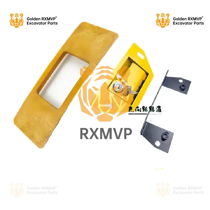 For Komatsu PC60-7 rear lid lock cover engine hood lock cover reverse buckle shell reverse buckle cover excavator accessories1