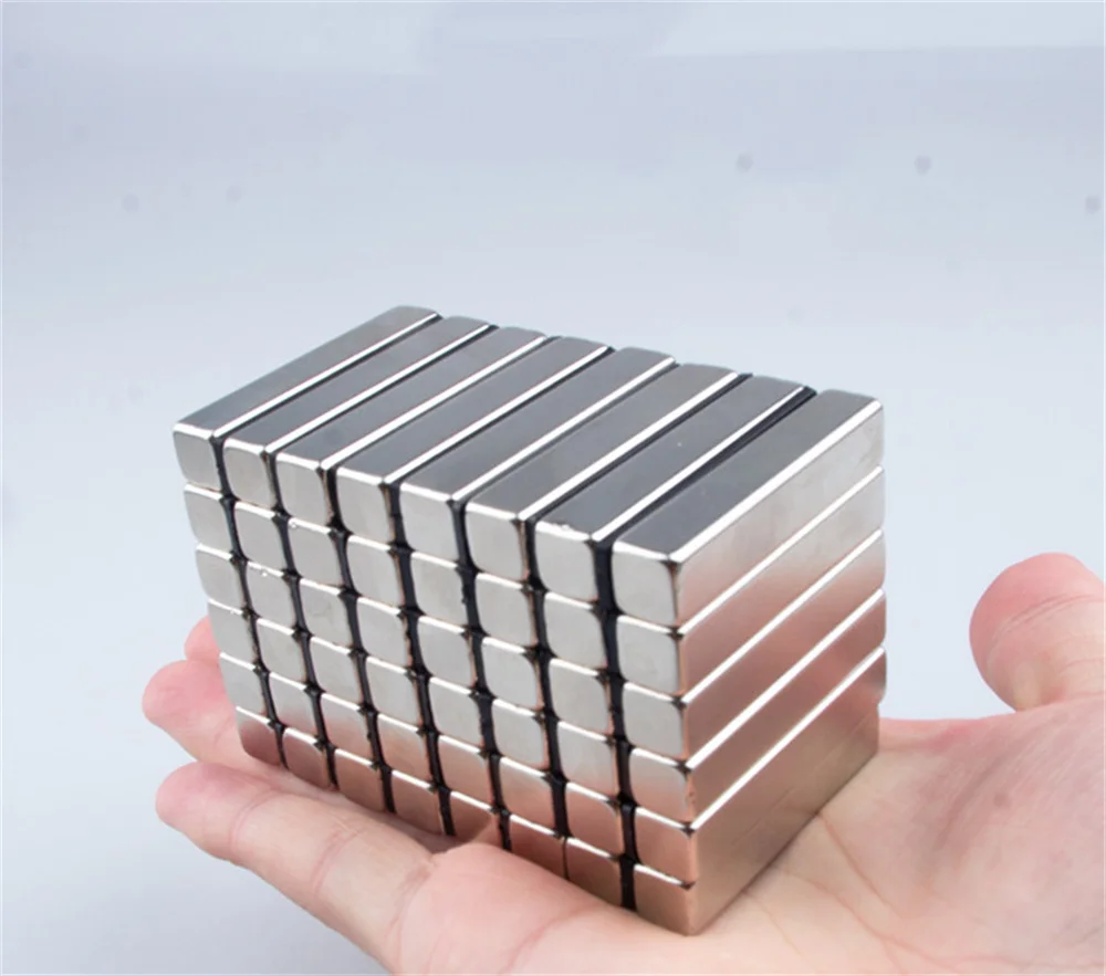 10PCS 50x10x10mm Block Strong Powerful Magnets N35 Permanent Neodymium Magnet 50x10x10 Strip Quadrate Magnets 50*10*10