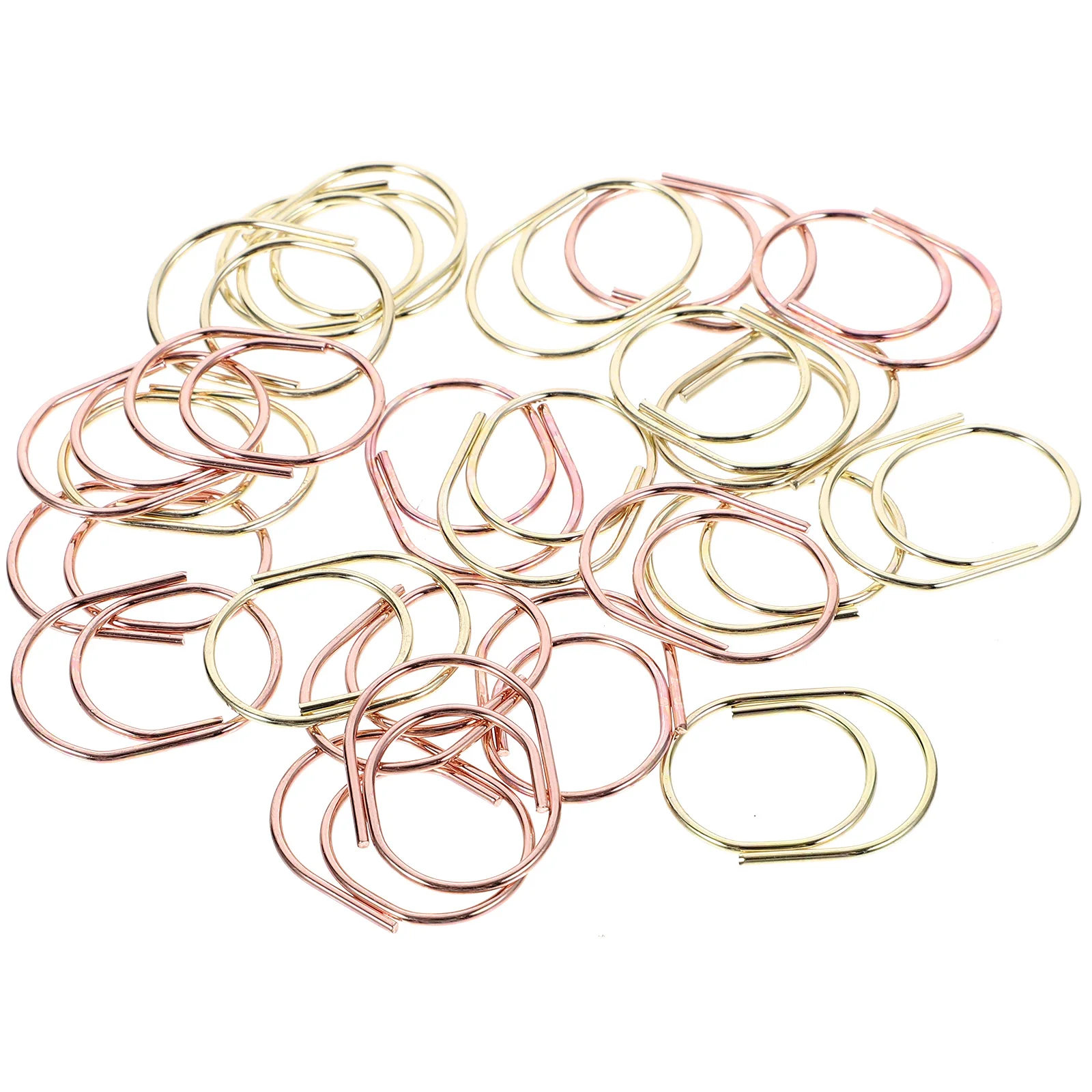 

24 Pcs Metal Fat Paper Clip Office Supplies Clips for Paperwork Account Paperclip