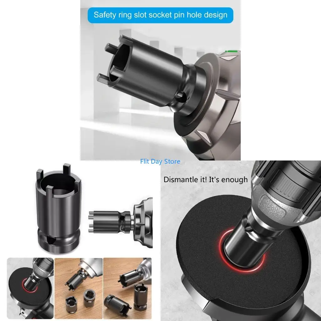 F92C Quick Releases Grinder Wrench, High Torque Spanner for Home DIYer Enthusiasts, Secure Grips Fit Standard 1/2