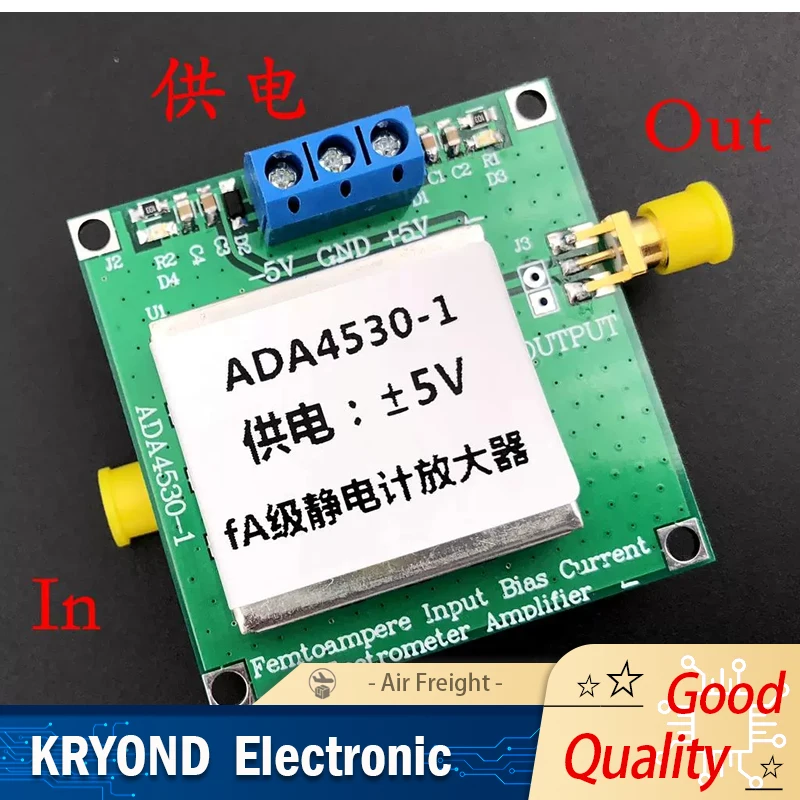 

Модуль усилителя электростатического измерителя ADA4530-1 Измерение слабого тока Фотоэлектрическое преобразование IV