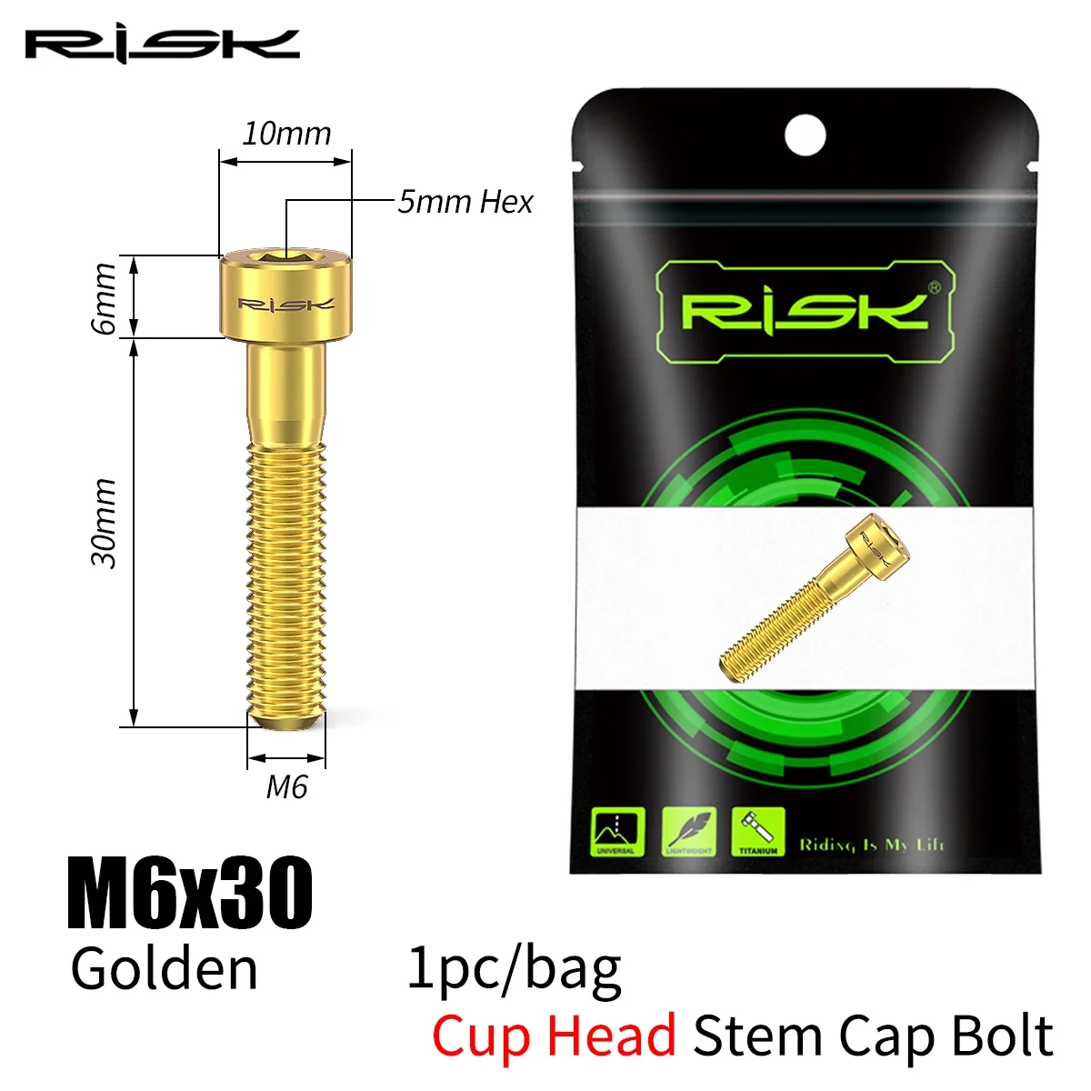 Variant: M6x30 Gold