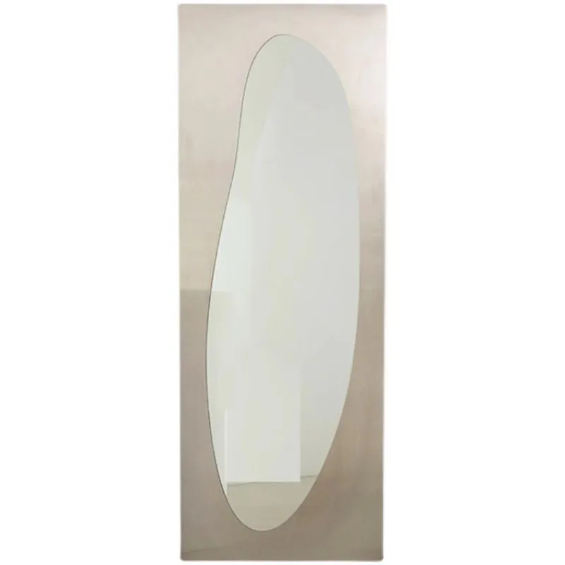 

Clothing store floor-to-ceiling mirror irregular fitting mirror special-shaped mirror designer stainless steel full-bod