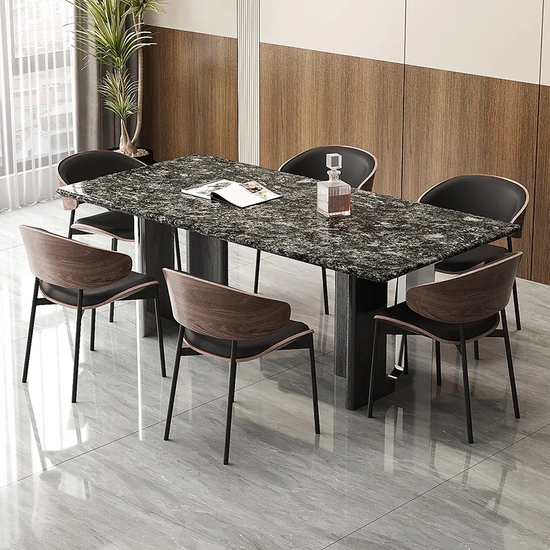 Marble High-end Dining Tables Light Luxury Sense Sophistication Dining Tables Retor Dining Room Furniture Linge De Table YSCZ