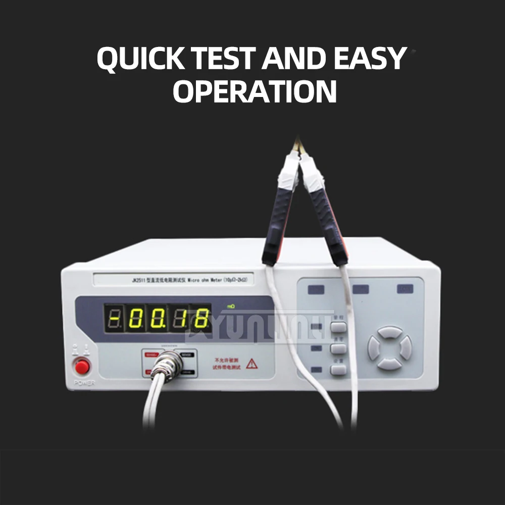 JK2511 DC Low Resistance Tester  Digital Megohmmeter Meters JK2512  Microohmmeter Ohmeter