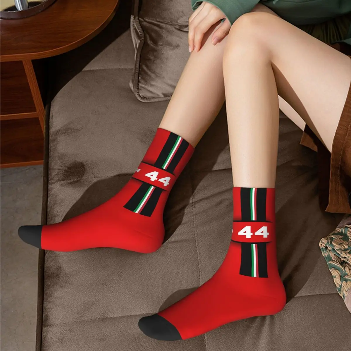 F1 2025 - #44 Hamilton Socks Harajuku Super Soft Stockings All Season Long Socks Accessories for Man\'s Woman\'s Gifts