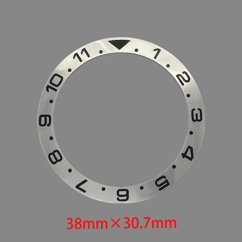 38mm Curved Ceramics Bezel Insert Fits GMT SUB SKX007 SKX009 Watch Case NH35 NH36 Movement Watch Bezel Rings Refit Accessories