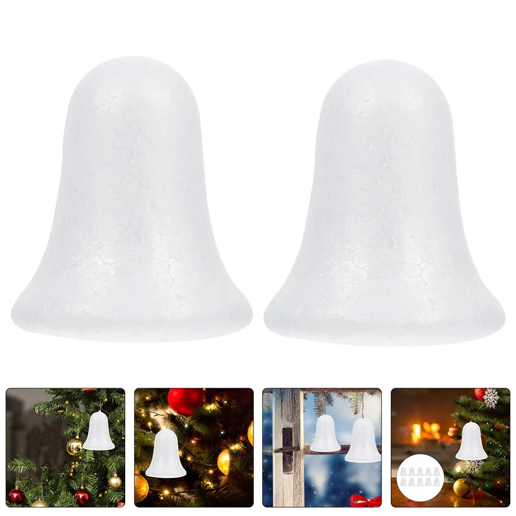 

6Pcs Foams Bell DIY Ornaments Christmas Jingle Bells for Crafts Holiday Decorations Festive Tree Hanging Accessories