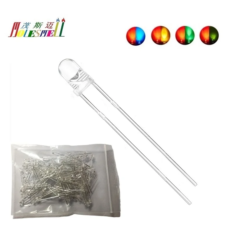 100Pcs 3Mm 2-Pin Le… - image