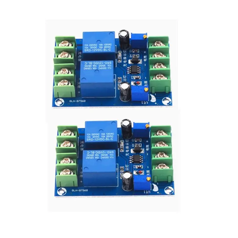 ABMH-Power Supply Automatic Switching Module 2Pcs Battery Power Failure Detection Charging Control Circuit Breaker Board