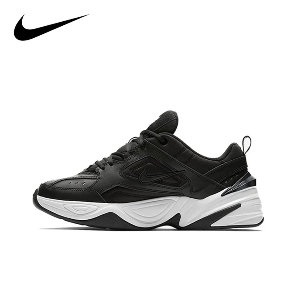 Original Nike M2K Tekno Black/Deep Color Unisex For Men Women Running Dad Low-top Casual Shoes Sneakers AV4789-002